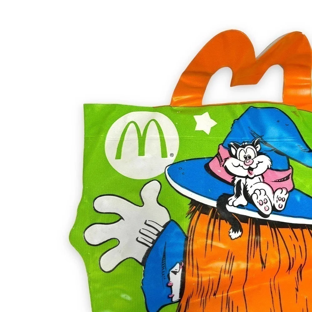Vintage 1990's McDonalds Witch Halloween Happy Meal Vinyl Trick or Treat Bag